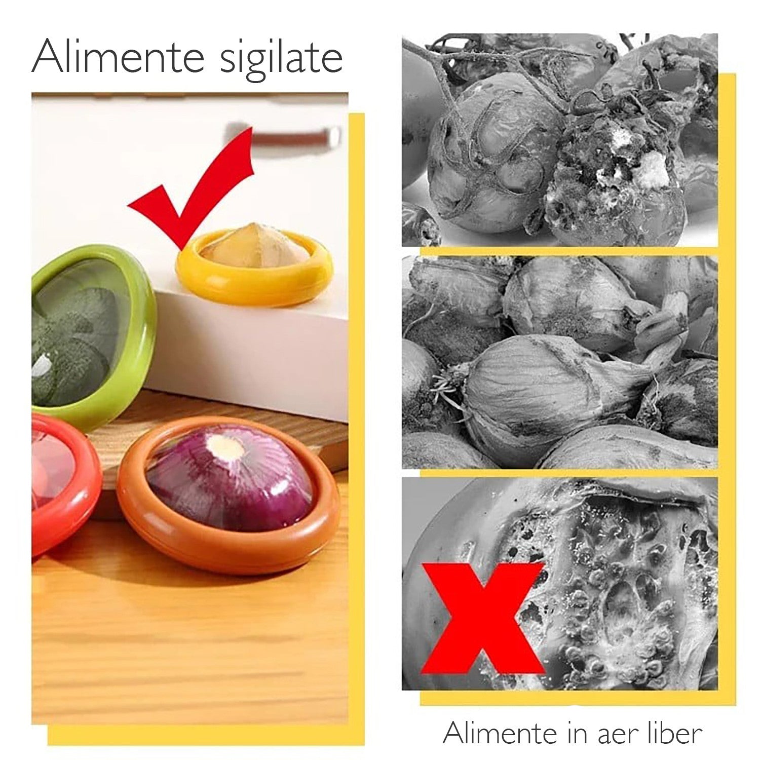Set 4 Recipente Alimente cu Capac Din Silicon KD Home Silly Cup Pentru Depozitare