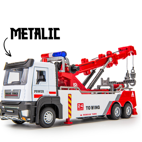 Masina de Tractat Metalica De Jucarie Pentru Copii KidProtect Tow Friend