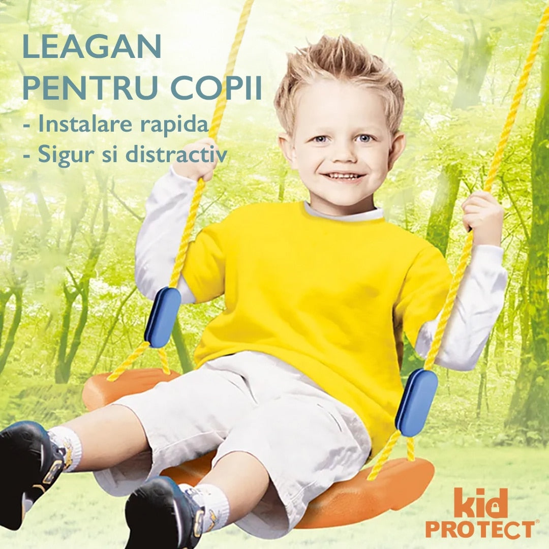 Leagan Pentru Copii KidProtect Sunny Swing, Maro