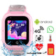 Ceas Smartwatch GPS Copii Techone KT23T 4G, Roz