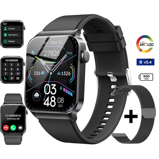 Ceas Smartwatch Barbati TechONE Zen Wrist, Negru