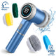 Perie Electrica de Curatare 5 in 1 Techone PowerScrub, Albastru