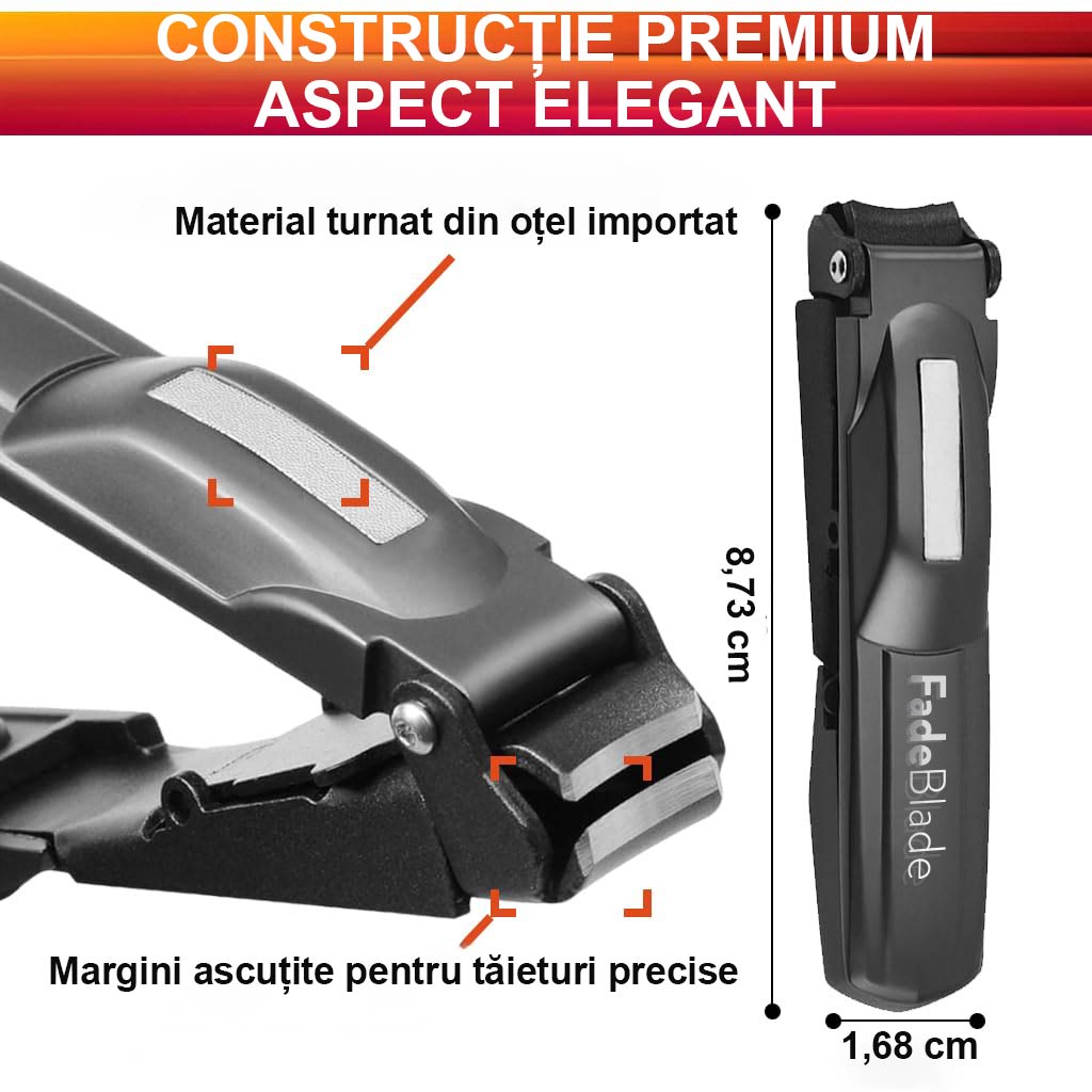 Clestisor Unghii Tip Unghiera Profesional FadeBlade NailAura Pro