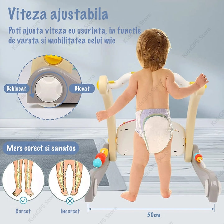Antemergator si saltea activitati Copii 2 in 1 KidProtect Piano