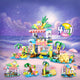 Set de Constructie cu Piese Tip Blocuri Jucarie Constructie MiniBric Beach Party