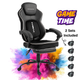 Scaun Gaming Ergonomic Premium Profesional KD Home Apex Fusion EIZI/ Negru/Alb