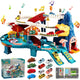 Set Jucarie Interactiva Circuit Cu Masinute KidProtect Jurassic Speedway