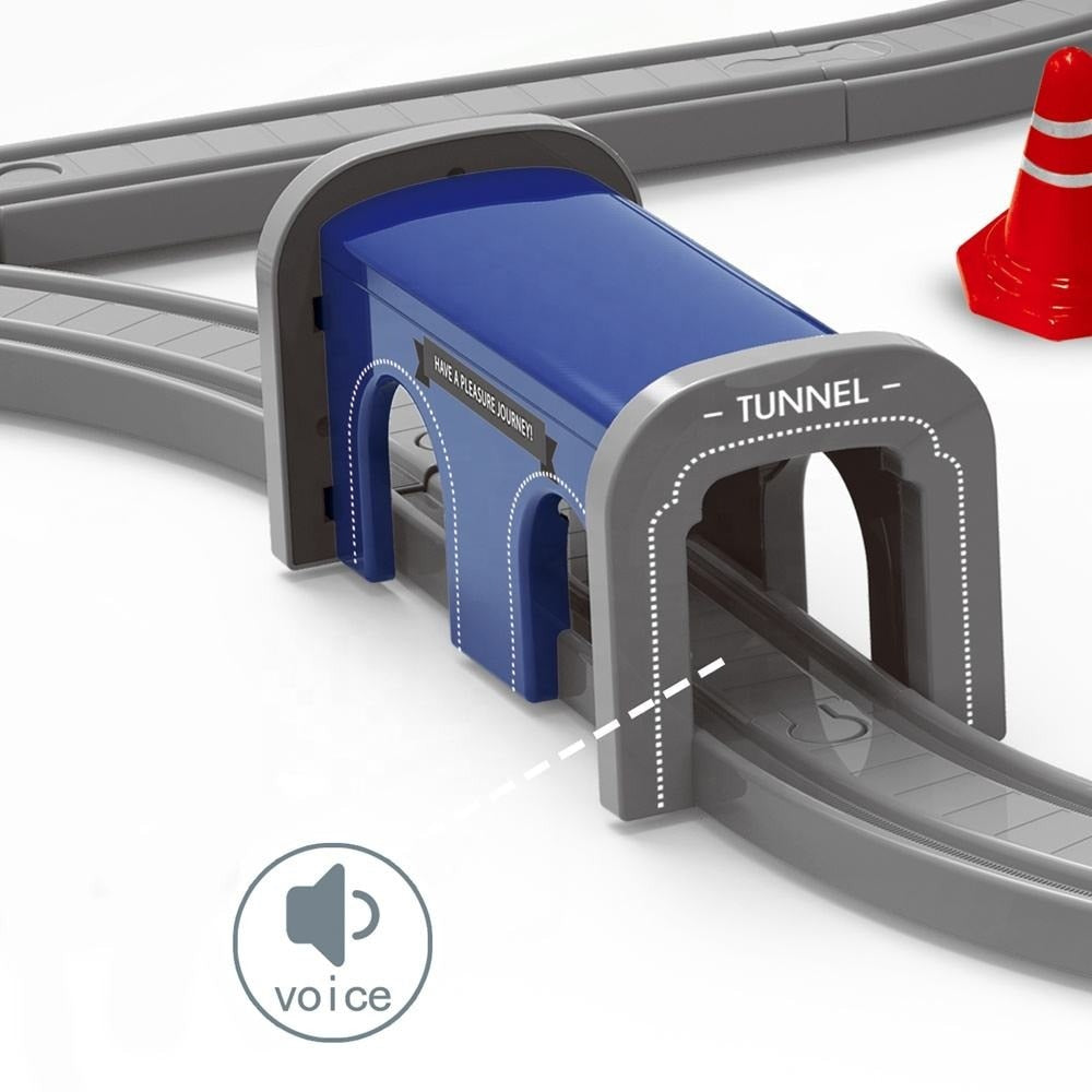 Circuit Trenulet de Jucarie Electric Copii KidProtect Lightning Express, 67 Piese