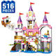 Set de Constructie cu Piese Tip Blocuri Constructie 516 Piese MiniBric Dreamy Castle