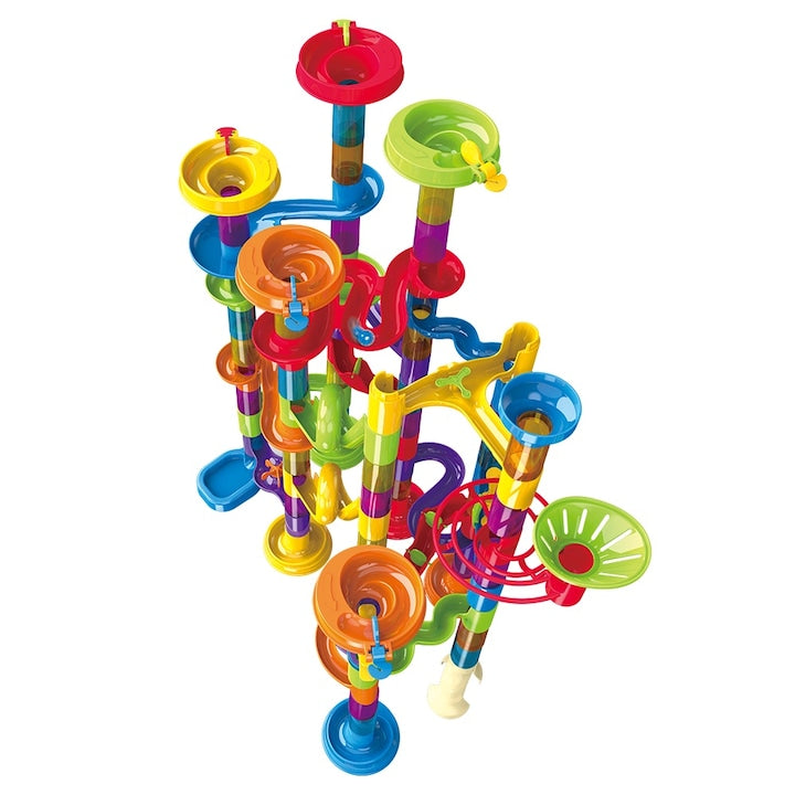 Set de Constructie cu Bile de Sticla Kidprotect Marble SphereStack, 123 de Piese