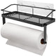 Suport Rola Hartie de Bucatarie Si Raft KD Home TidyRoll Pro, Negru