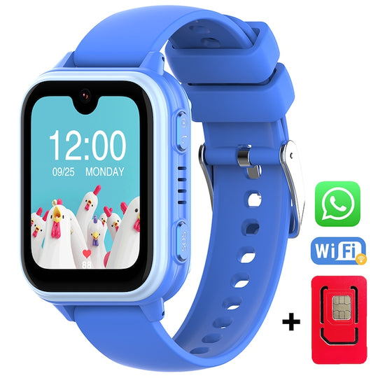 Ceas Smartwatch GPS Copii Cu Localizare Si Telefon Techone GuardianKid KT33 Pro, Albastru