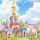 Set de Constructie cu Piese Tip Blocuri Jucarie Constructie MiniBric Princess Castle