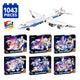 Set de Constructie cu Piese Tip Blocuri Constructie 1043 Piese MiniBric 6 in 1 Robot Airplane 2122