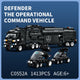 Set de Constructie cu Piese Tip Blocuri Constructie MiniBric Swat Defender Truck