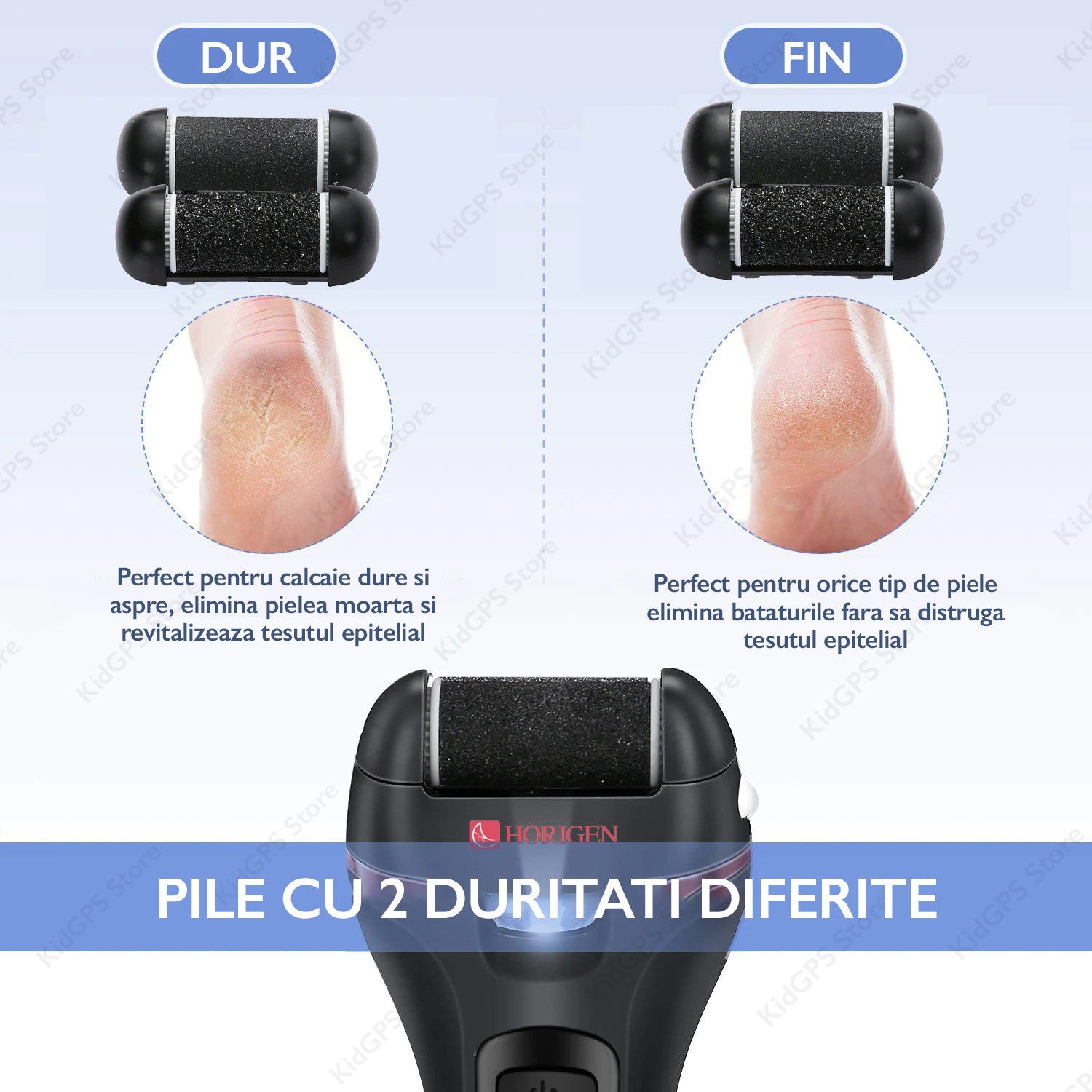 Set Pila Electrica Horigen V-605 Pentru Talpi Si Calcaie