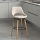 Scaun de Bar Inalt Premium KD Home BarLuxe Nova, Crem