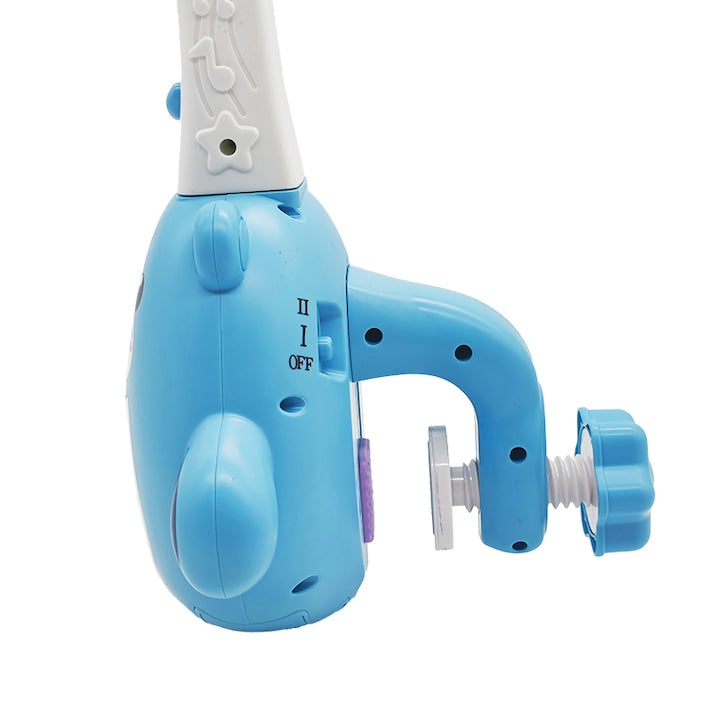 Carusel muzical patut bebelusi Kidprotect Dream World, Albastru