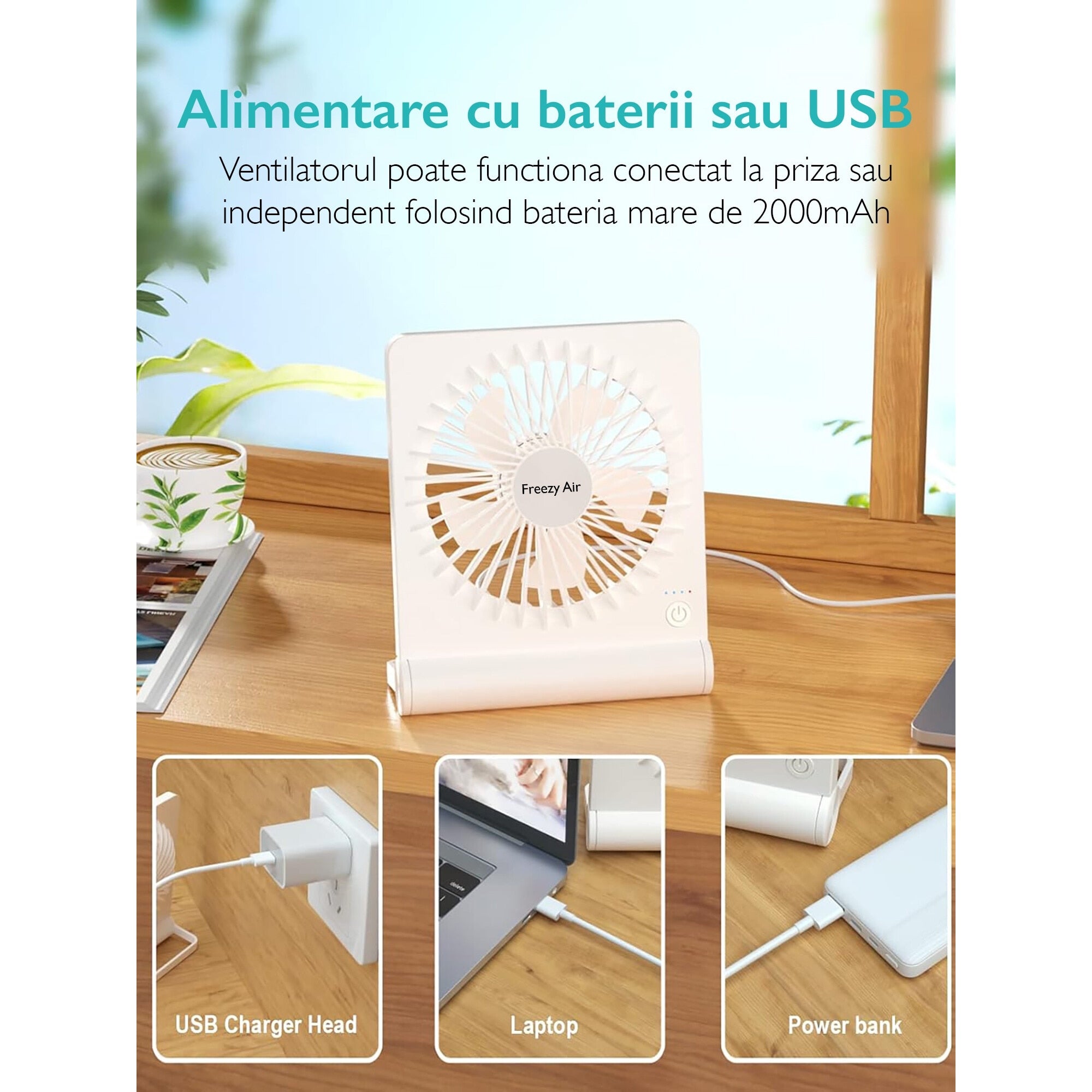Ventilator Portabil De Birou Freezy Air® CoolMaster Edge
