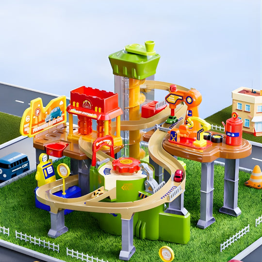Set Jucarie Interactiva Atelier Auto Pentru Masinute KidProtect Stop Shop