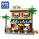 Set de Constructie cu Piese Tip Blocuri Constructie 915 Piese MiniBric Coastal Bloom Cafe