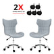 Set 2 Scaune De Birou KD Home OfficeGlide Nova 2, Gri