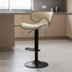 Scaun de Bar Inalt Cu Spatar KD Home Sky Vintage, Crem