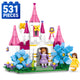 Set de Constructie cu Piese Tip Blocuri Constructie 531 Piese MiniBric Blossom Castle