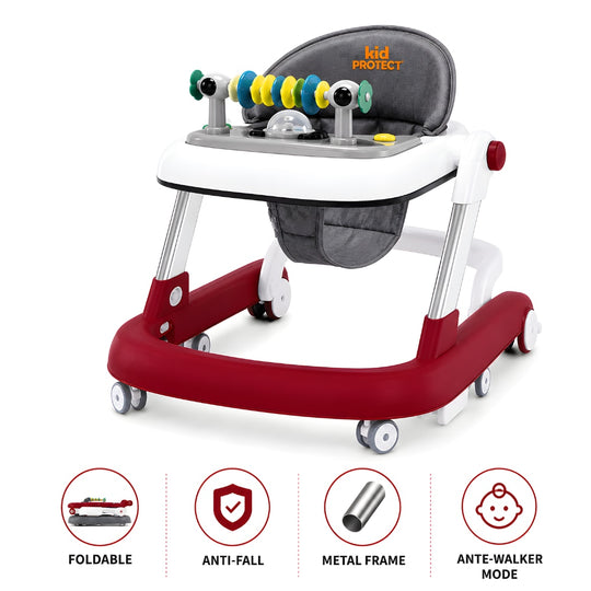 Premergator Copii 2 in 1 Reglabil 6 Trepte KidProtect Little Helper, Rosu