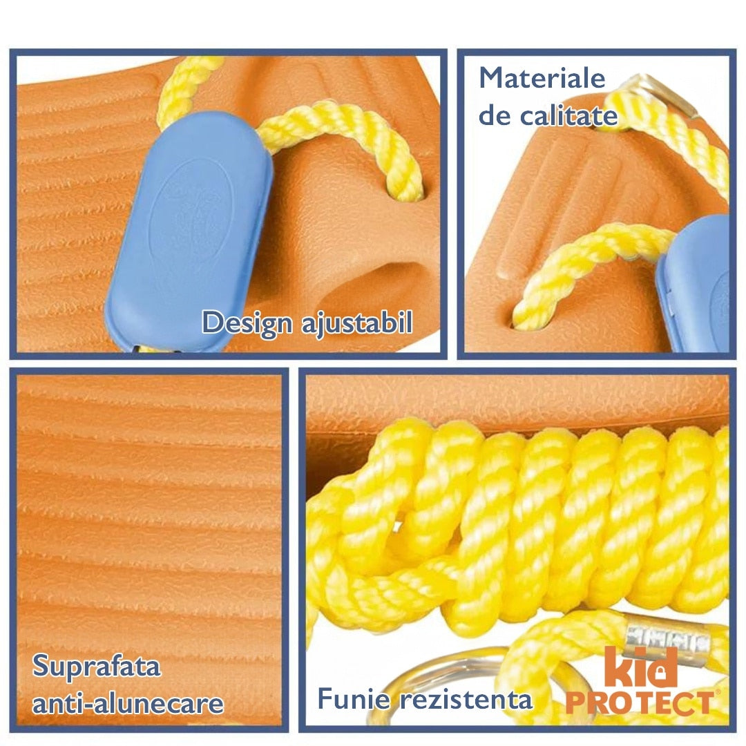 Leagan Pentru Copii KidProtect Sunny Swing, Maro