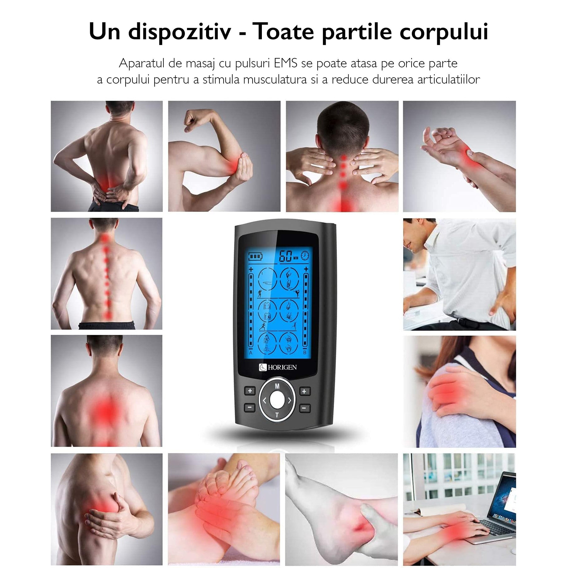 Aparat De Masaj Cu Electrostimulare / Fizioterapie Horigen Relax Pro