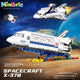 Set de Constructie cu Piese Tip Blocuri Constructie MiniBric Spacecraft X-378