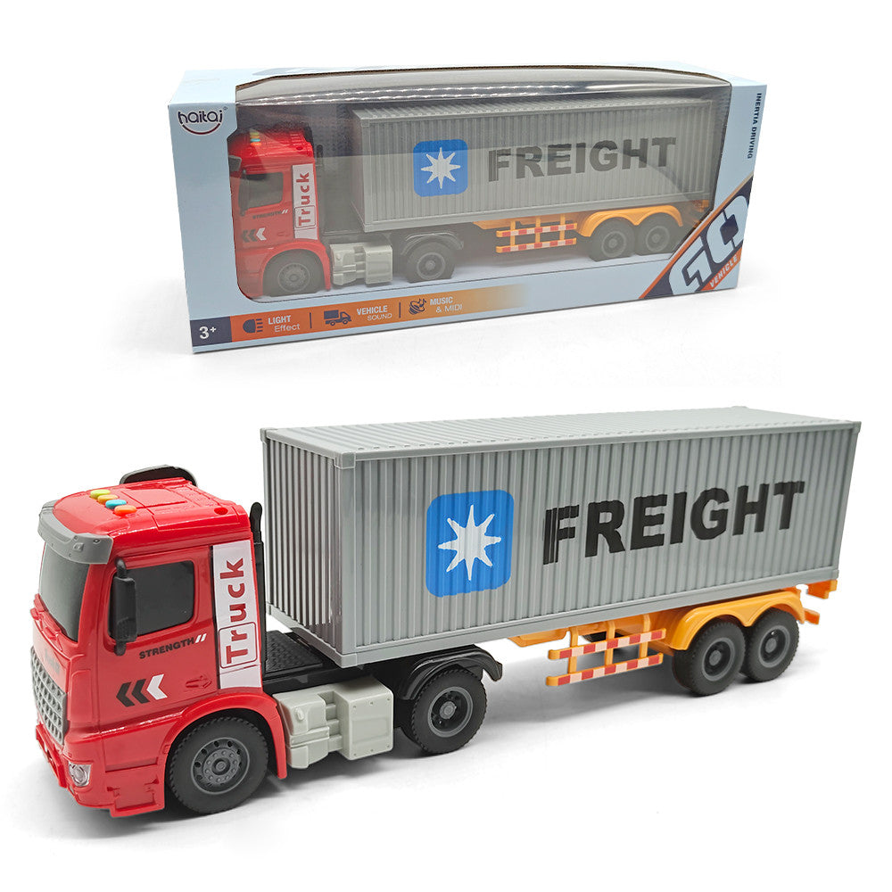 Camion Tir cu Container De Jucarie Pentru Copii, KidProtect FreightMover