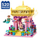 Set de Constructie cu Piese Tip Blocuri Constructie 520 Piese MiniBric Mermaid's Music Pavilion