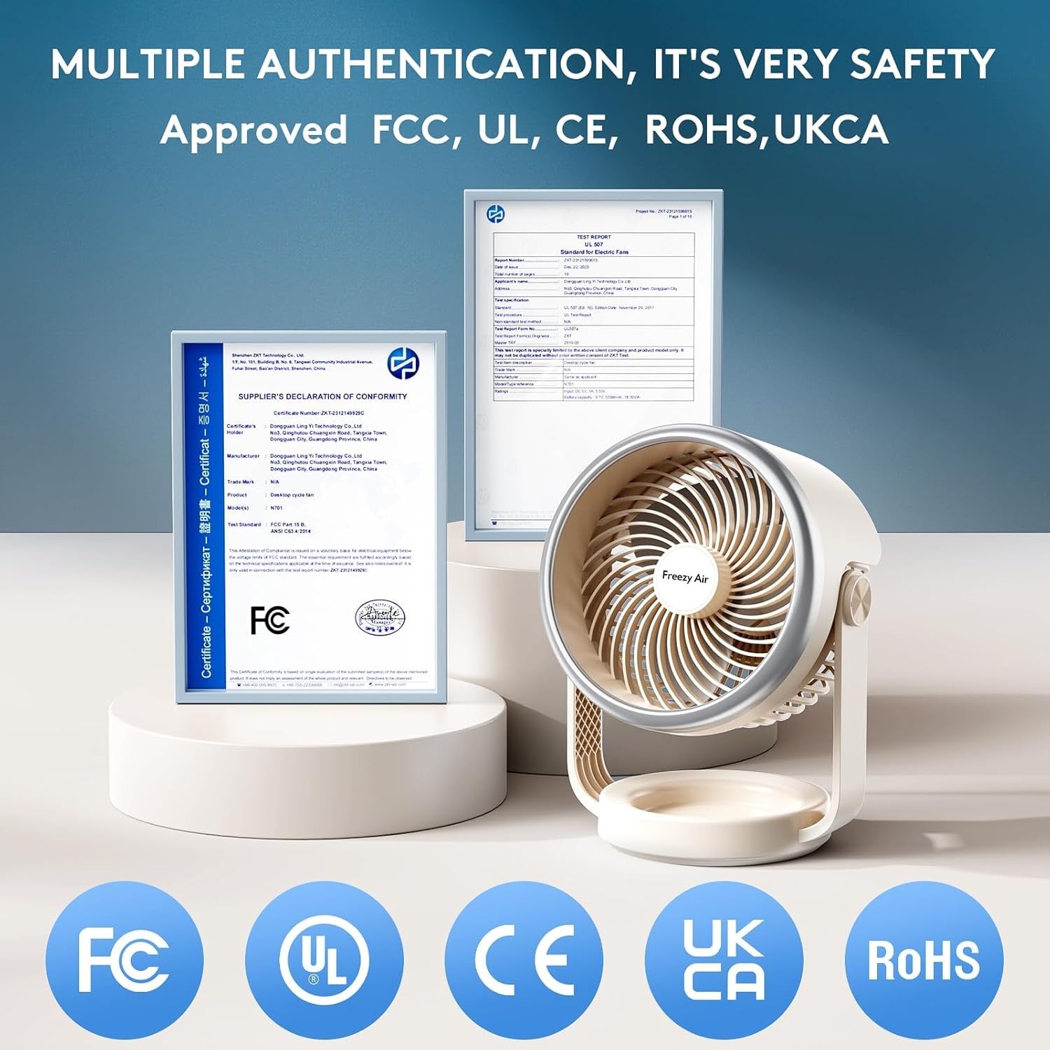 Ventilator Portabil De Birou Freezy Air® AeroCool Pro
