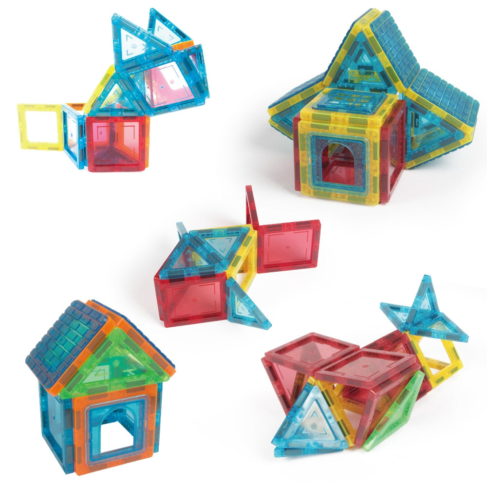 Set Constructie Blocuri Magnetice Copii KidProtect Mag Hero Big 45 buc