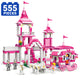 Set de Constructie cu Piese Tip Blocuri Constructie 555 Piese MiniBric Royal Carriage Palace