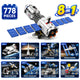 Set de Constructie cu Piese Tip Blocuri Constructie 778 Piese MiniBric 8 in 1 Space World