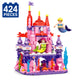 Set de Constructie cu Piese Tip Blocuri Constructie 424 Piese MiniBric Coral Citadel