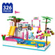 Set de Constructie cu Piese Tip Blocuri Constructie 326 Piese MiniBric Swimming Pool 4514