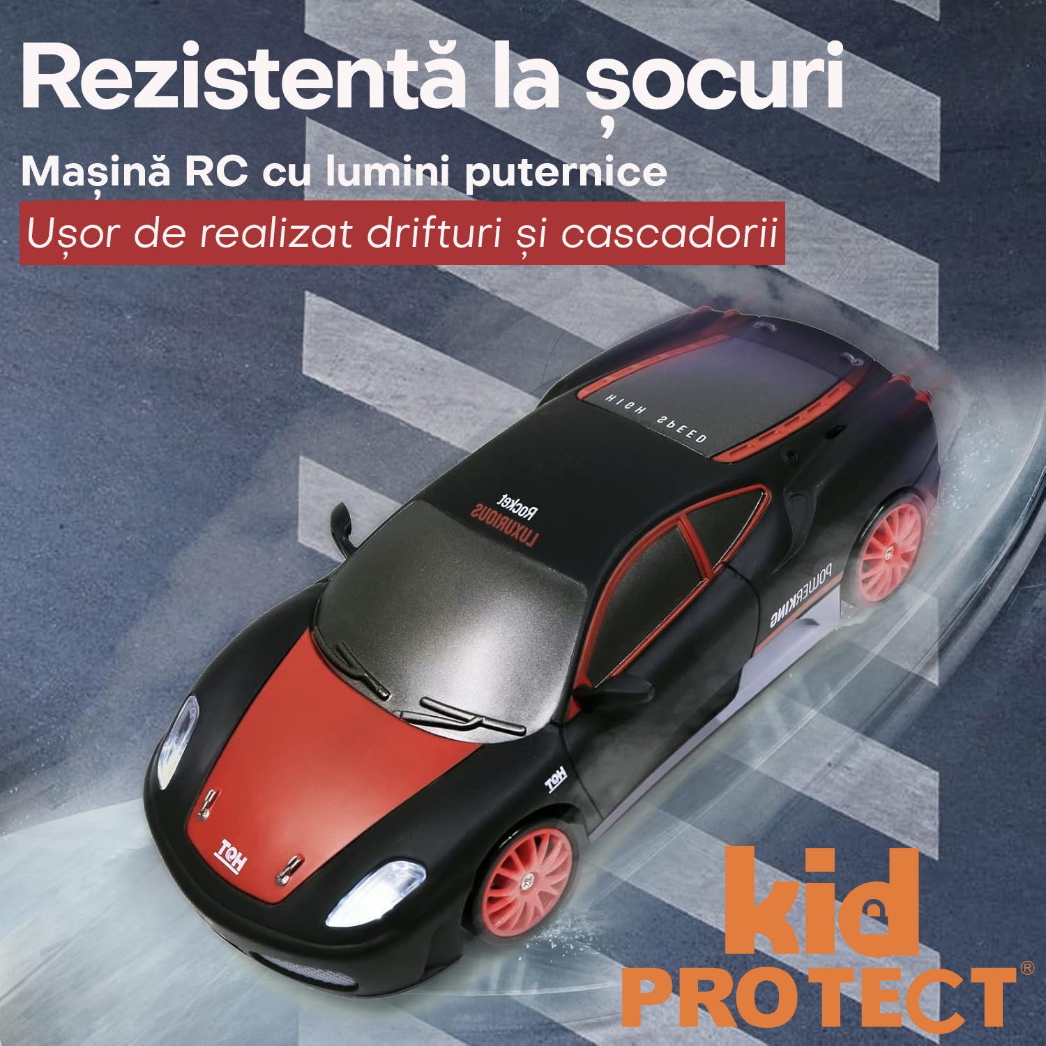 Masinuta cu Telecomanda 2-1 Kidprotect SkidForce Pro