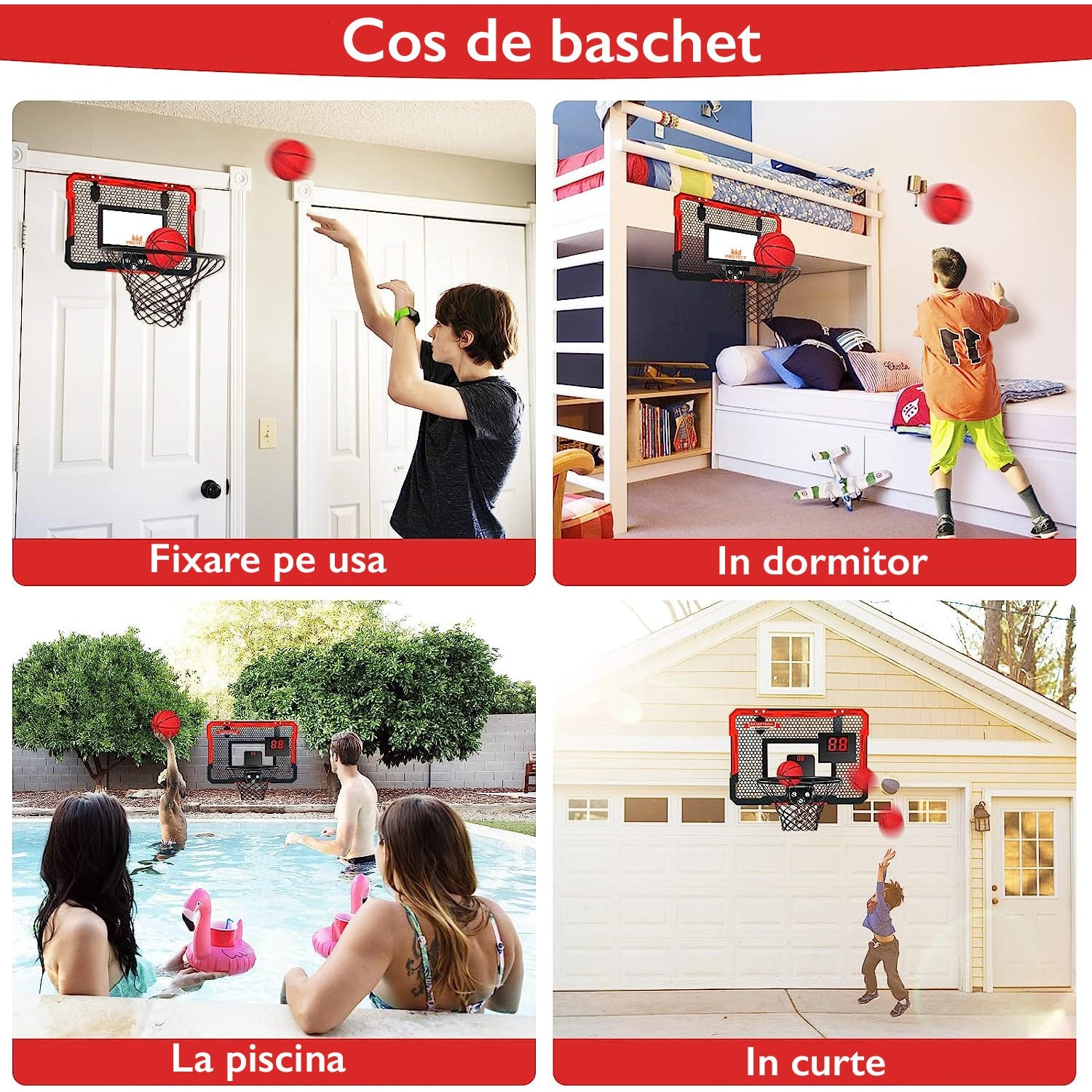 Cos de baschet copii KidProtect