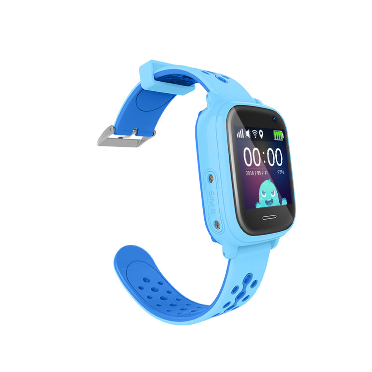 Ceas smartwatch GPS copii TechONE KT04, Albastru