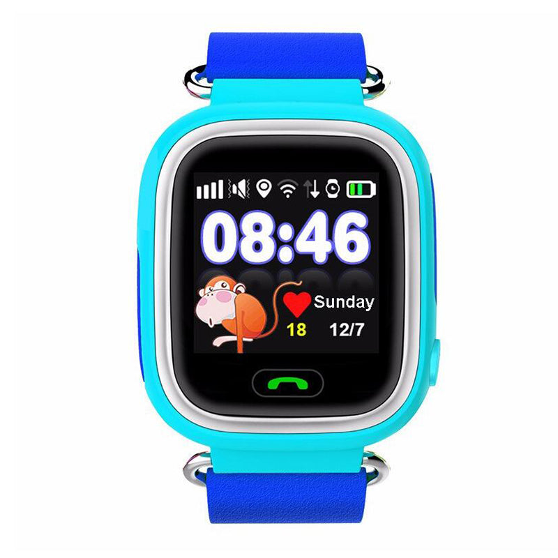 Ceas smartwatch GPS copii TechONE GW100, Albastru