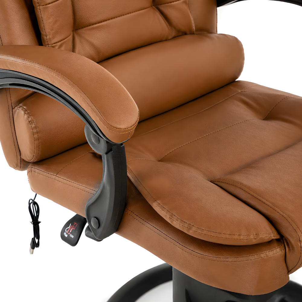 Scaun De Birou Directorial Ergonomic Cu Masaj KD Home® ErgoLux Prime, Maro