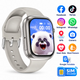 Ceas Smartwatch Copii Cu Localizare GPS Si Telefon Techone T72 Pro Teen Guard, Argintiu