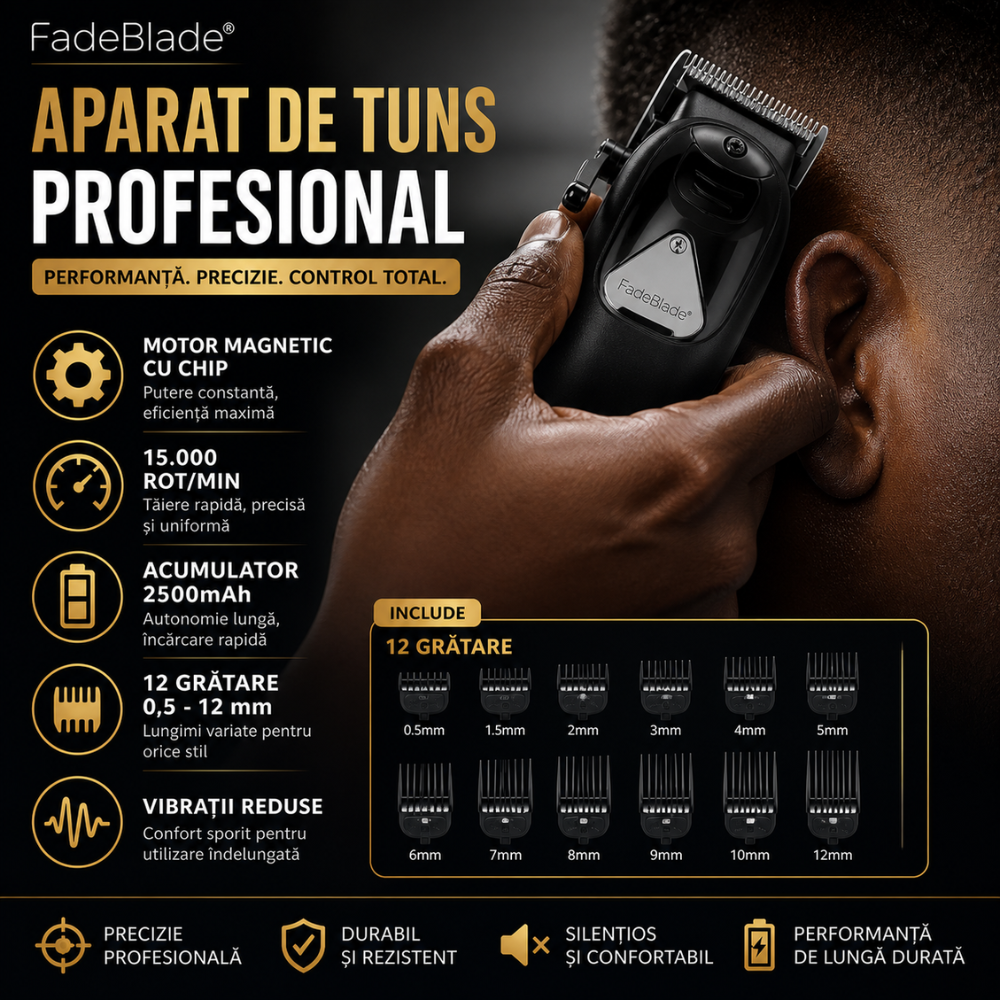 Masina de tuns profesionala FadeBlade Clipper Pro