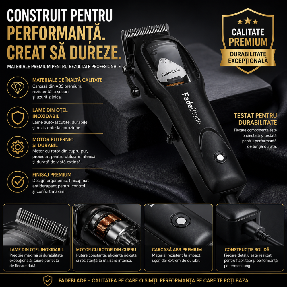 Masina de tuns profesionala FadeBlade Clipper Pro