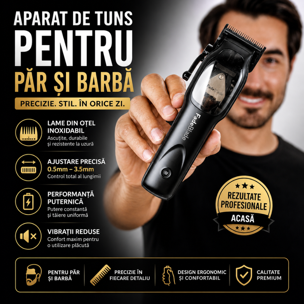 Masina de tuns profesionala FadeBlade Clipper Pro
