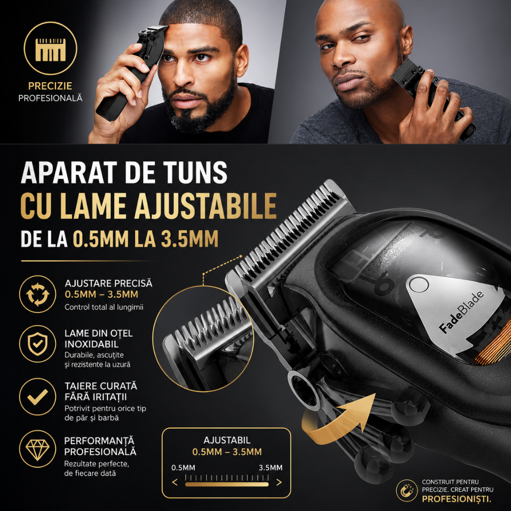 Masina de tuns profesionala FadeBlade Clipper Pro